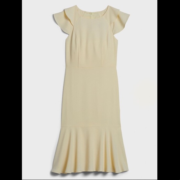Banana Republic Dresses & Skirts - Banana Republic Flutter Sheath dress SZ4